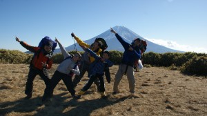 山頂で記念撮影