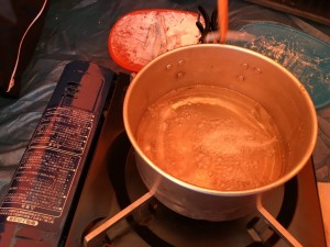 油に投入